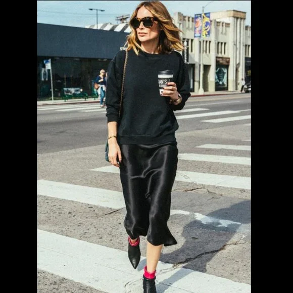 Anine Bing Bar Silk Skirt - Picture 4 of 6